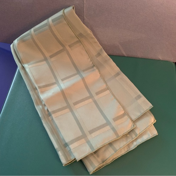 Echo Vintage Wrap Scarf ~Stripes & Squares /Symphony 21" Square Scarf~green - Picture 12 of 12